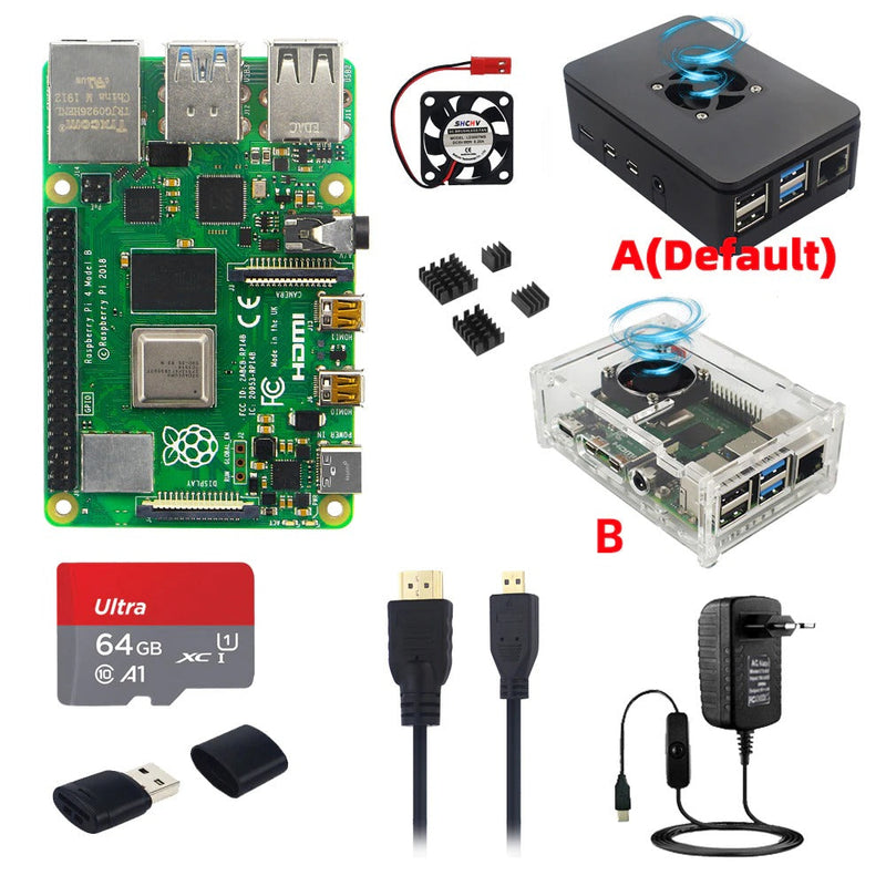 Raspberry Pi 4 Model B starter kit for a home lab