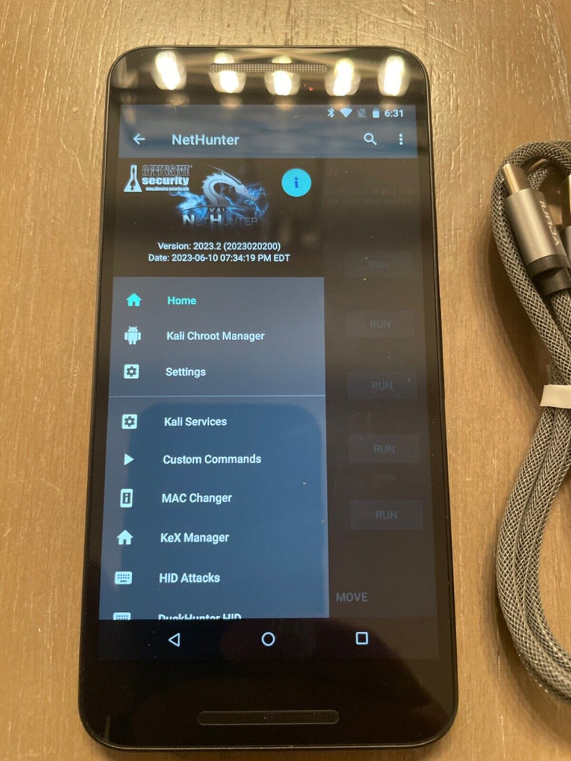 Nexus 5X mobile Linux lab phone