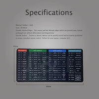 Shortcut Reference Desk Mat, 60 × 30cm, photo 3 of 9
